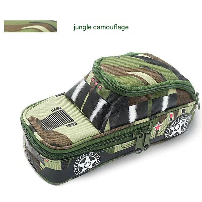 Camouflage Car Shaped Pencil Case