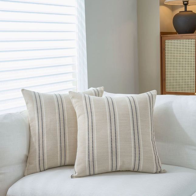 Textured Vertical Striped Pillowcases