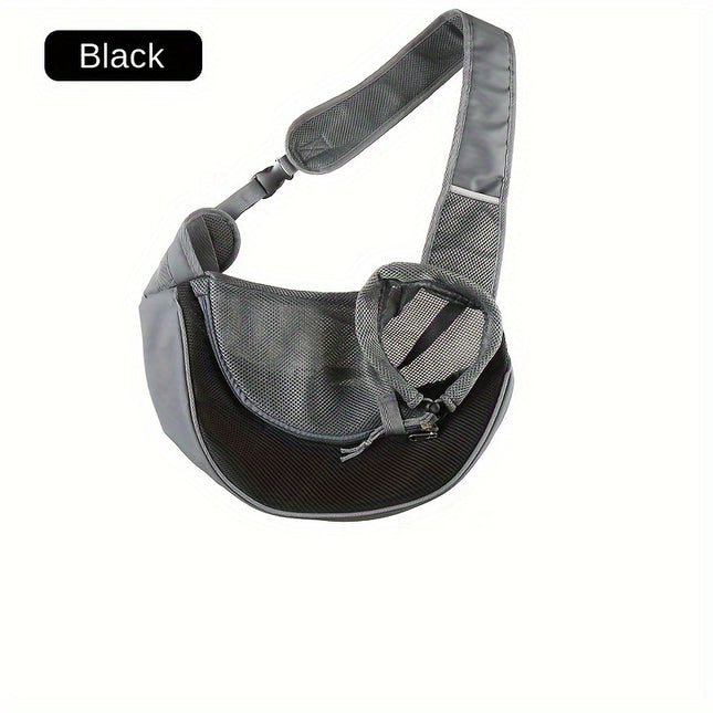 Black Portable Oxford Fabric Pet Carrier for Cats and Puppies (Size L) V888-ELOSUNG26572