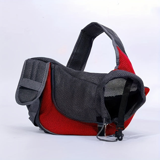 Red Portable Oxford Fabric Pet Carrier for Cats and Puppies (Size L) V888-ELOSUNG26573