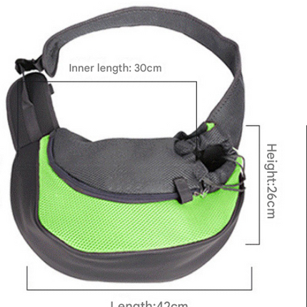 Red Portable Oxford Fabric Pet Carrier for Cats and Puppies (Size L)