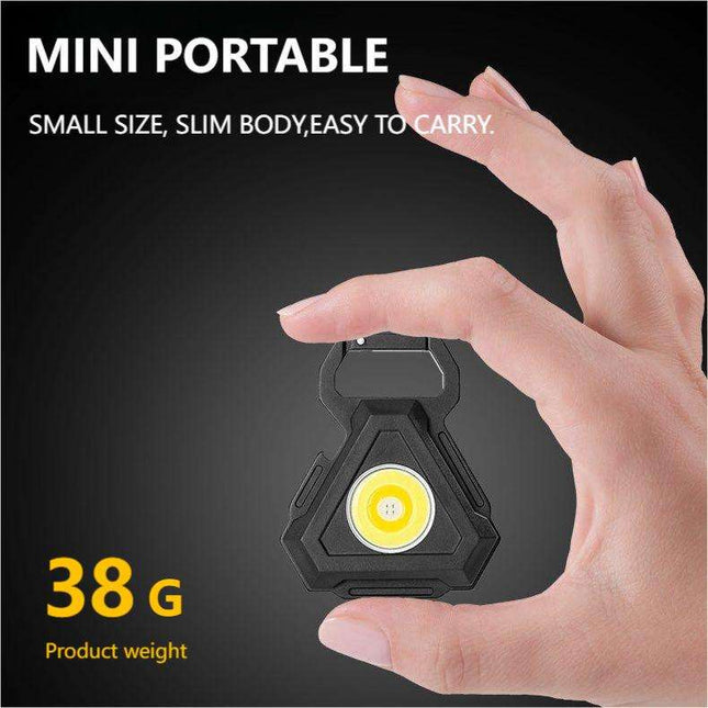 2 pcs Triangle Mini flashlight for outdoor and self-defense use – product detail