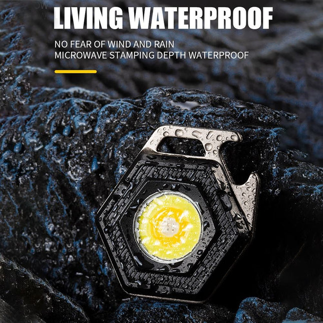 2 pcs Hexagon Mini flashlight for outdoor and self-defense use – product detail
