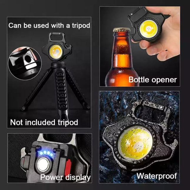 2 pcs Black Mini flashlight for outdoor and self-defense use – product detail