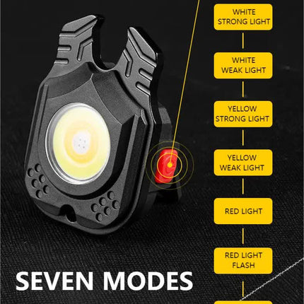 2 pcs Horn Mini flashlight for outdoor and self-defense use