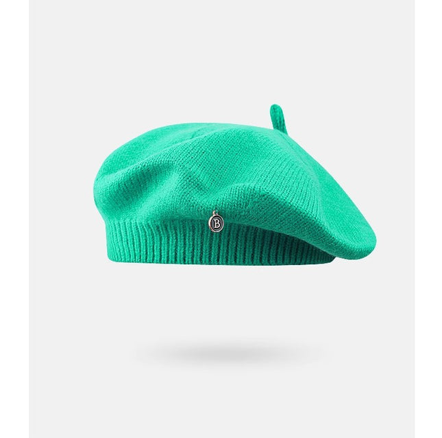 Green Vintage Inspired Knitted Beret – product detail