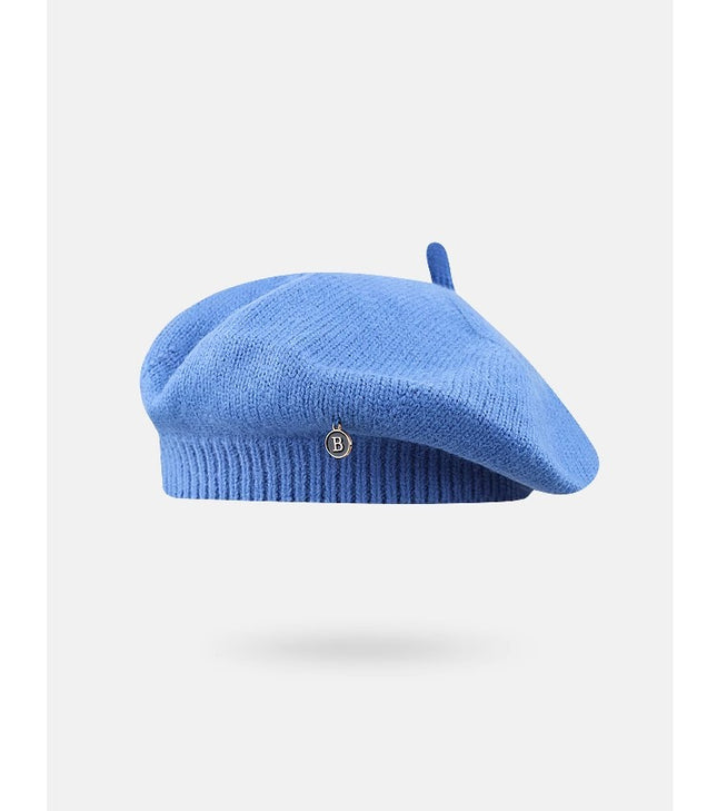 Blue Vintage Inspired Knitted Beret – product detail