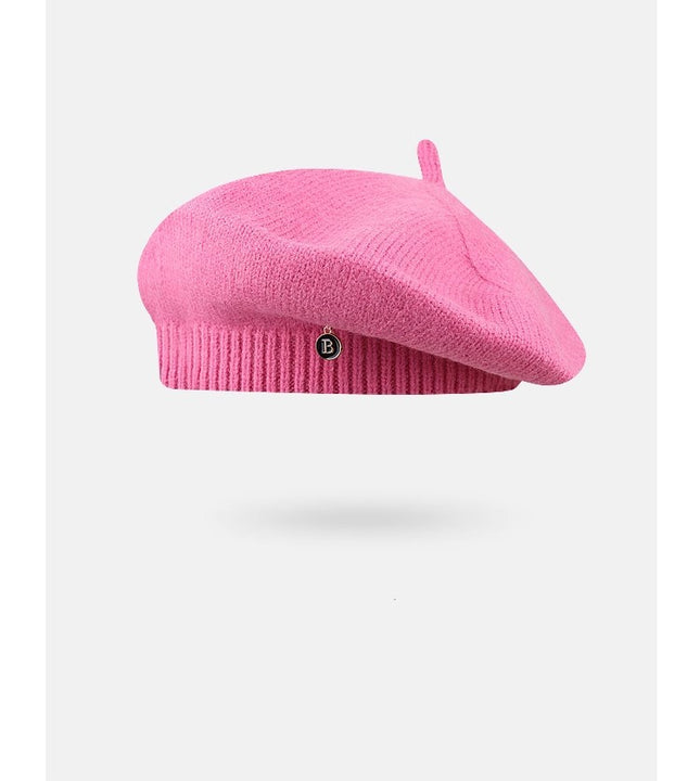 Pink Vintage Inspired Knitted Beret – product detail