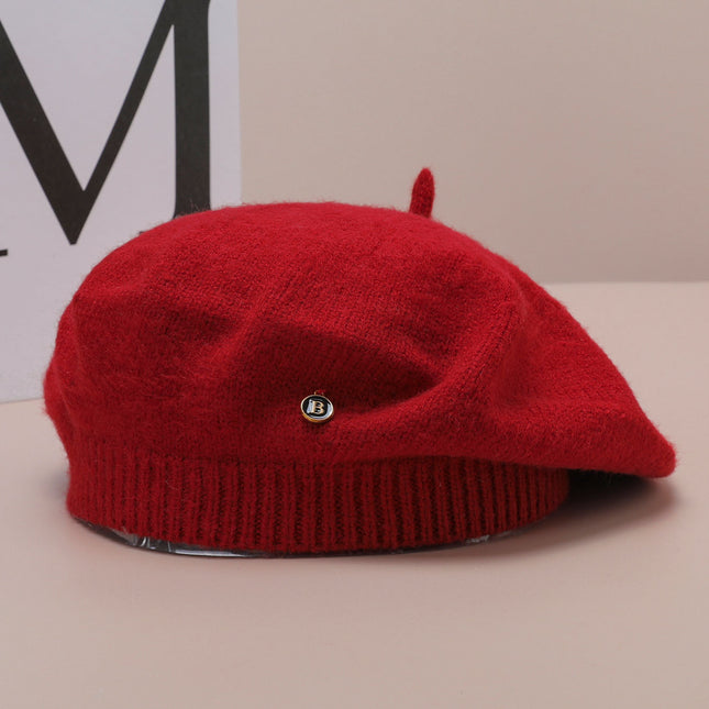 Red Vintage Inspired Knitted Beret