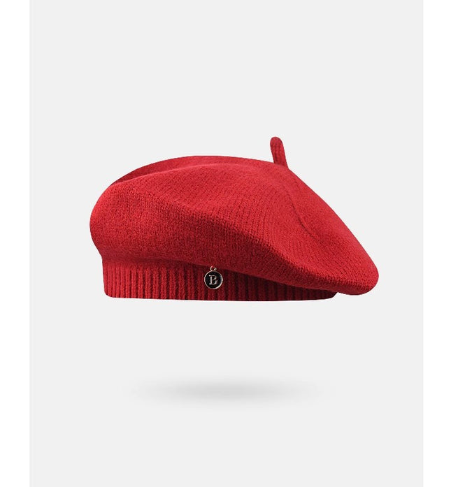 Red Vintage Inspired Knitted Beret – product detail