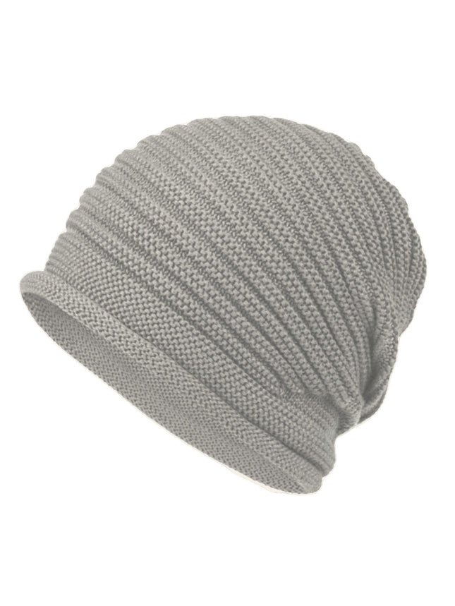 Gray Warm & Stylish Women's Knitted Beanie Hats (3-Pack) – product detail