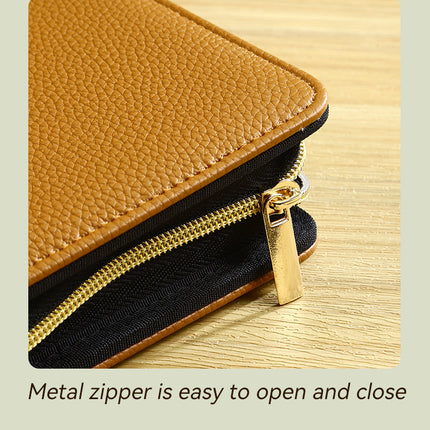 Pink PU Leather Zippered Photo Album - Holds 240 3 Prints"