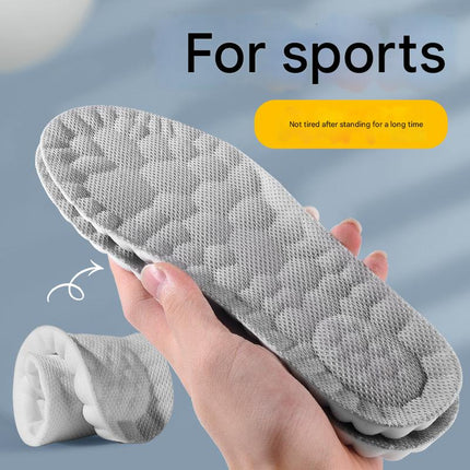 5 pcs 4D Cloud Technology Shoe Inserts - High Rebound, Super Soft, Breathable, Athletic Support (size : 37-38/245mm)