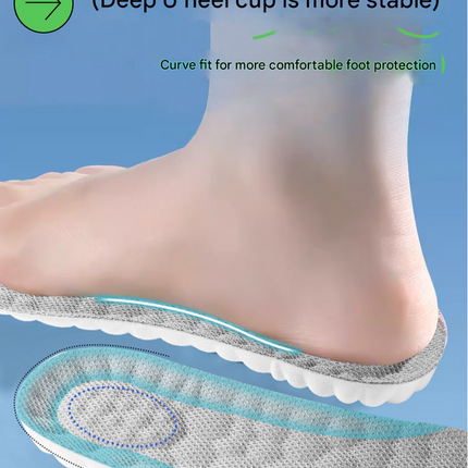 5 pcs 4D Cloud Technology Shoe Inserts - High Rebound, Super Soft, Breathable, Athletic Support (size : 43-44/275mm)