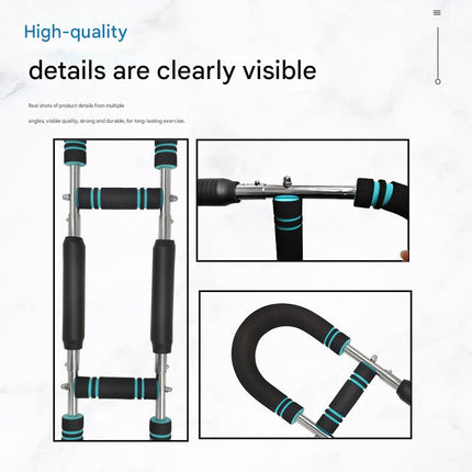 Red Black Adjustable U-Shaped Arm Exerciser - For Home Fitness Strength Training (40kg)