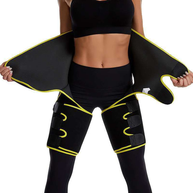 Yellow Women's 3-in-1 Body Shaper Waist Cincher Thigh Slimmer Glute Lifter