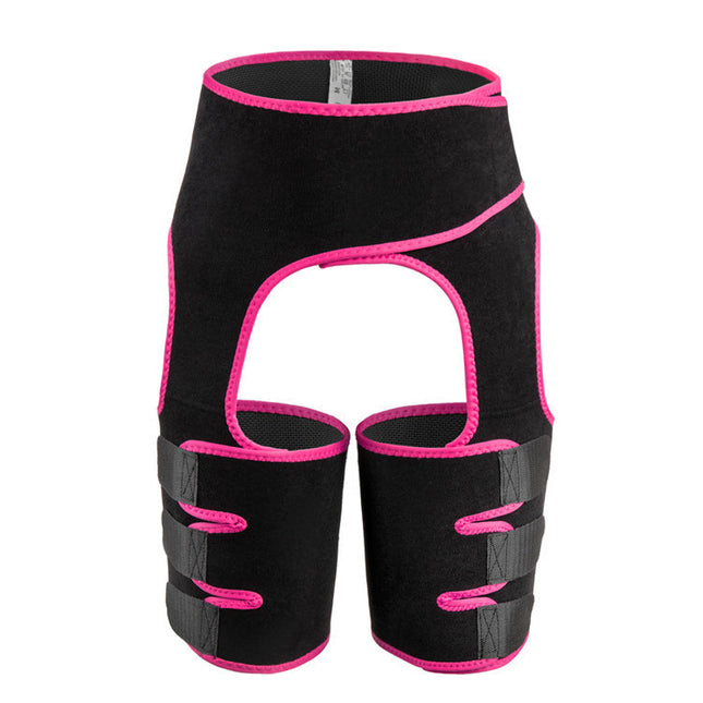 Pink Women's 3-in-1 Body Shaper Waist Cincher Thigh Slimmer Glute Lifter