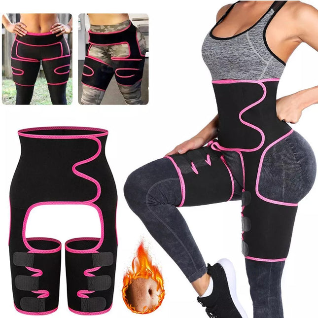 Pink Women's 3-in-1 Body Shaper Waist Cincher Thigh Slimmer Glute Lifter – product detail