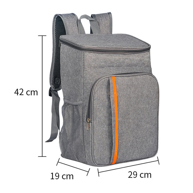 Grey Leakproof Insulated Backpack Cooler