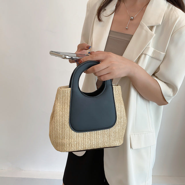 Retro Straw Tote Bag – product detail