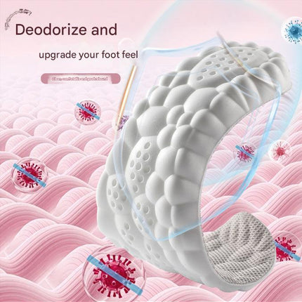 5 pcs Pink 4D Cloud Technology Shoe Inserts - High Rebound, Super Soft, Breathable, Athletic Support (size : 41-42/265mm)