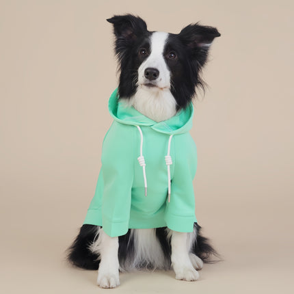 Green Classic Dog Sweatshirt with Hood & Drawstrings - For Large Dogs (Size : 4XL)