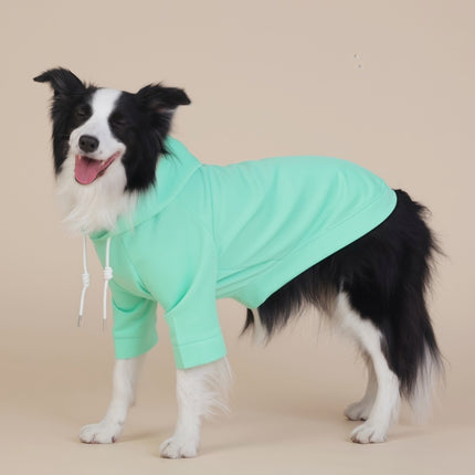 Green Classic Dog Sweatshirt with Hood & Drawstrings - For Large Dogs (Size : 4XL)