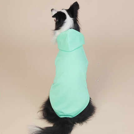 Green Classic Dog Sweatshirt with Hood & Drawstrings - For Large Dogs (Size : 4XL)