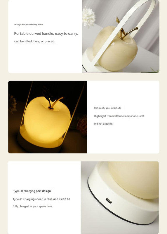 Orange Decorative Apple Table Lamp – product detail