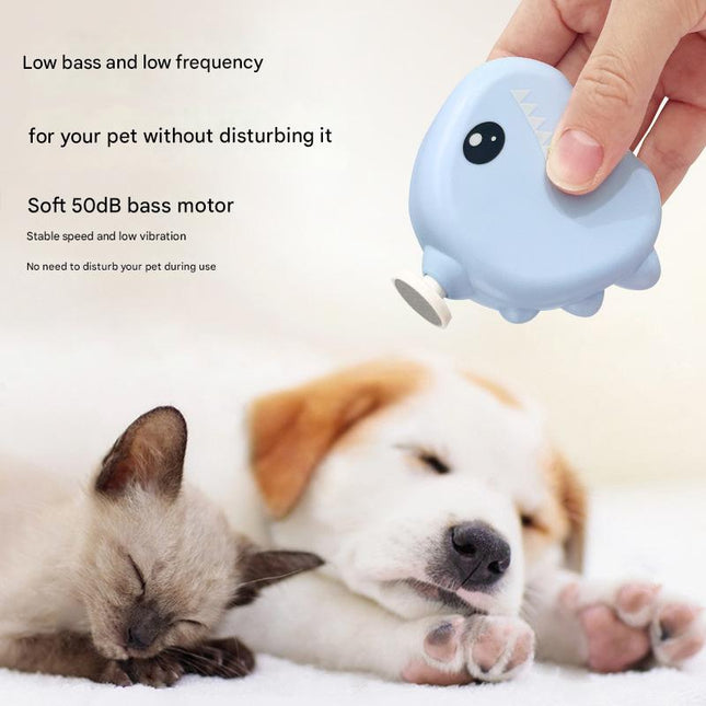 Green Cute Dinosaur Electric Pet Nail Grinder – product detail