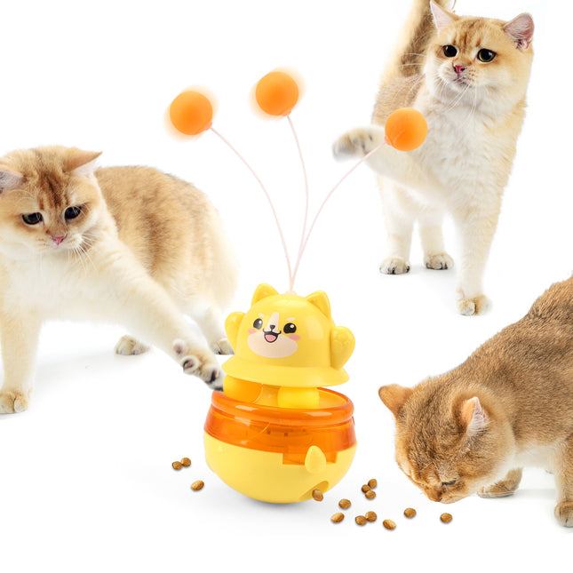 Yellow 3-in-1 Interactive Cat Toy