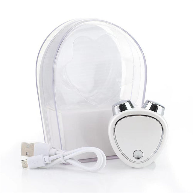 White Microcurrent Face Lifting Massager