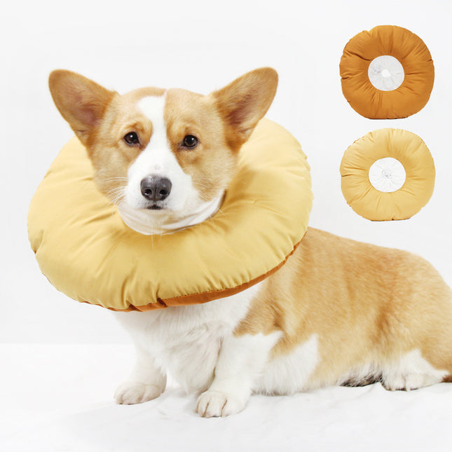 Yellow Adjustable Soft Elizabethan Collar for Pets