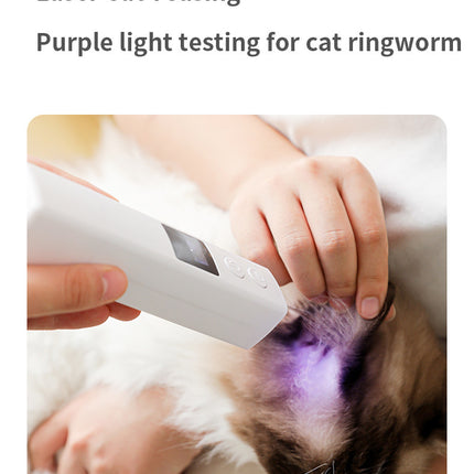 White Professional Pet Nail Grinder Kit - LCD, LED, Laser, for Dogs & Cats