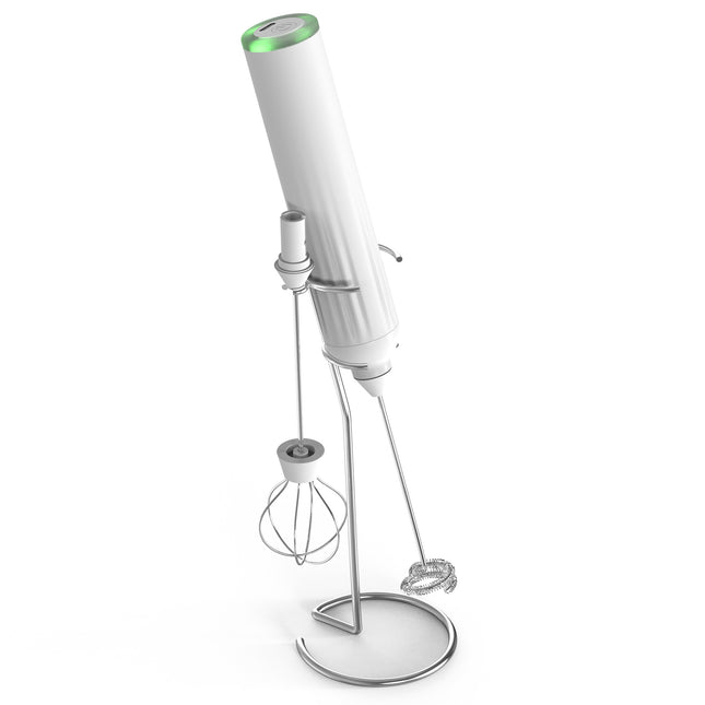 White USB Rechargeable Milk Frother