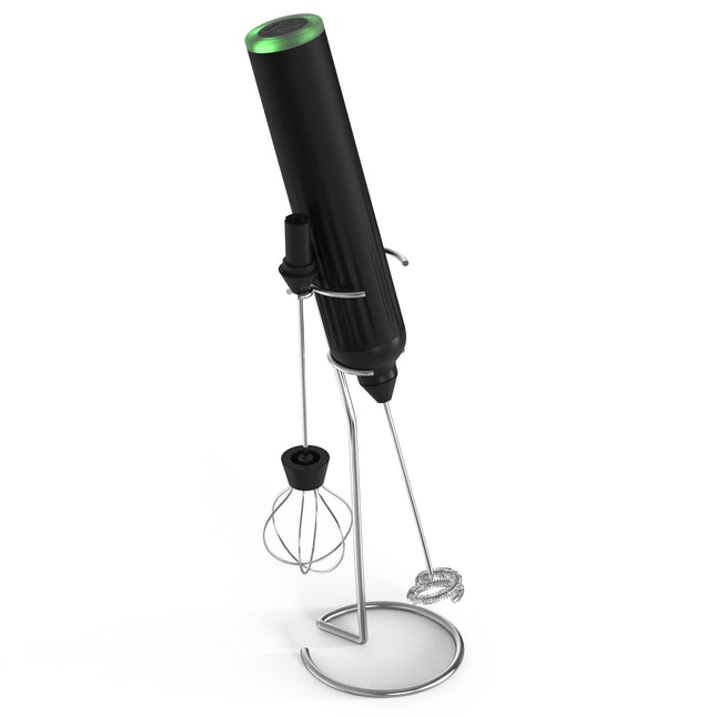 Black USB Rechargeable Milk Frother
