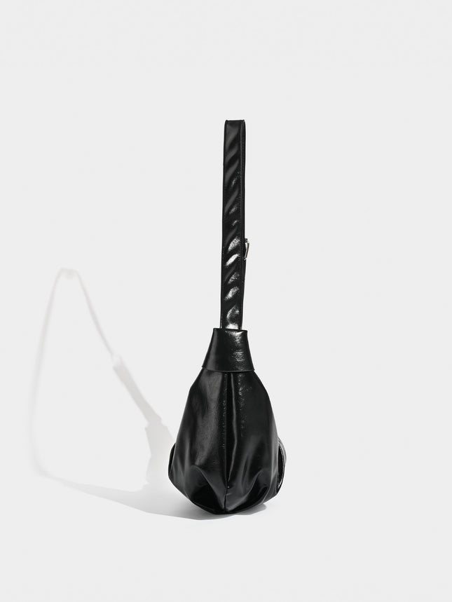 Chic Ruched Faux Leather Bag – product detail