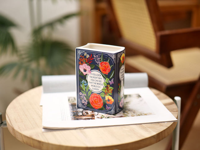 Literary Book Vase