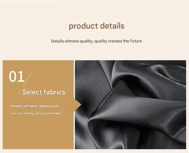 Red Silky Satin Pillowcase Pair – product detail