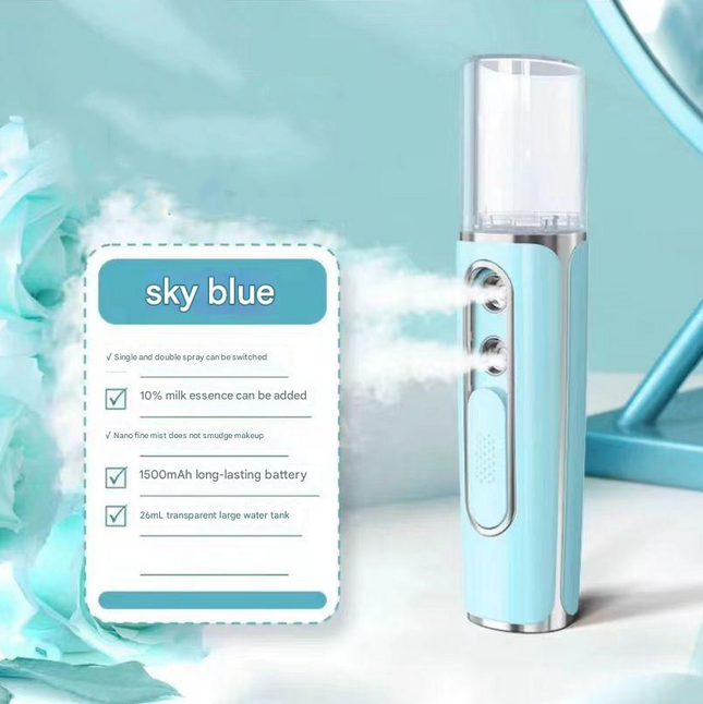 Blue Dual Nozzle Nano Facial Mister