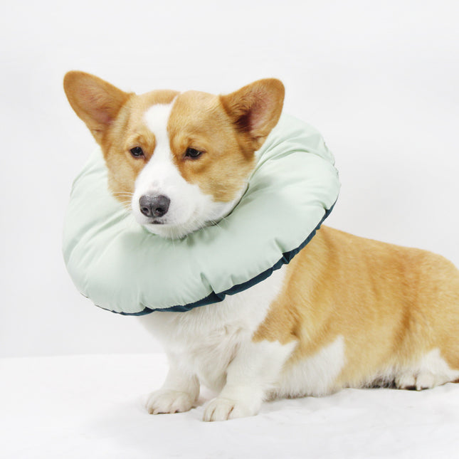 Green Adjustable Soft Elizabethan Collar for Pets