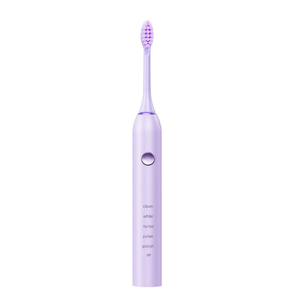Advanced Sonic Toothbrush 5 Cleaning Modes 2-Min Timer USB Fast Charge Purple (4 brush heads) – product detail