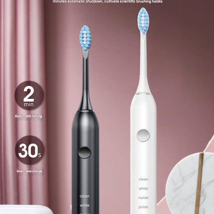 Advanced Sonic Toothbrush 5 Cleaning Modes 2-Min Timer USB Fast Charge Purple (4 brush heads) – design and finish