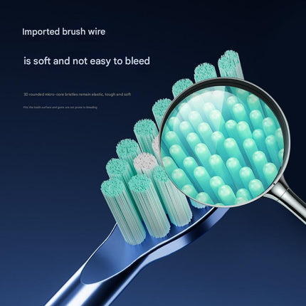 Advanced Sonic Toothbrush 5 Cleaning Modes 2-Min Timer USB Fast Charge Purple (4 brush heads) – product features