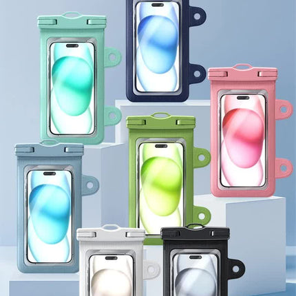 Mint Green 2-Pack Universal IPX8 Waterproof Phone Pouch with Lanyard - Touch Sensitive Case for Swimming & Outdoor Sports