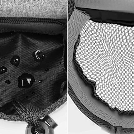 2 Pcs Black Hands-Free Luggage Handle Travel Cup Holder & Organizer Pouch