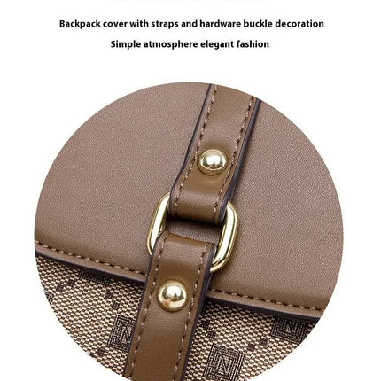 Brown and Black Chic Diamond Mini Crossbody Phone Purse - PU Leather Vertical Shoulder Bag with Headphone Port