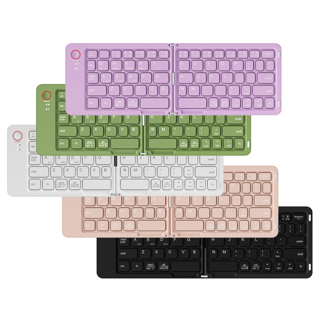 White Ultra-Slim Foldable Bluetooth Keyboard – product detail
