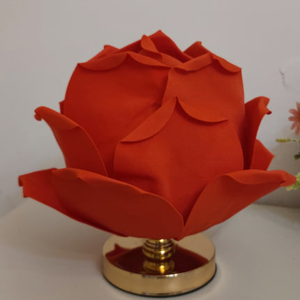 Red Elegant Lotus Flower Table Lamp – product detail