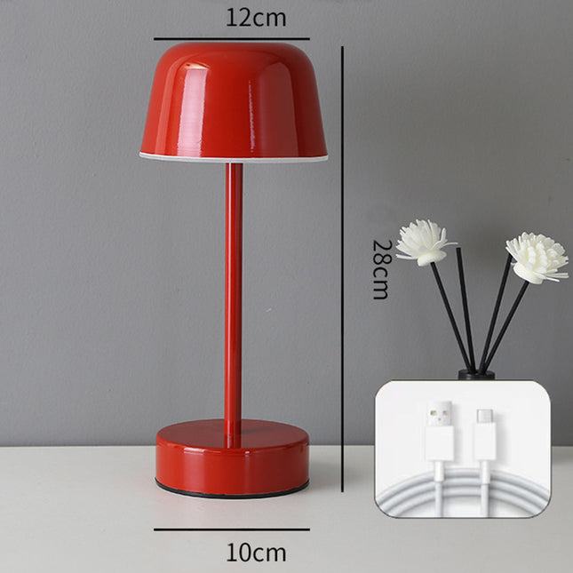 Red Modern Minimalist LED Table Lamp